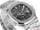 GR Factory Copy Patek Philippe Nautilus Charcoal Moonphase Dial Watch with Power Reserve (3)_th.jpg